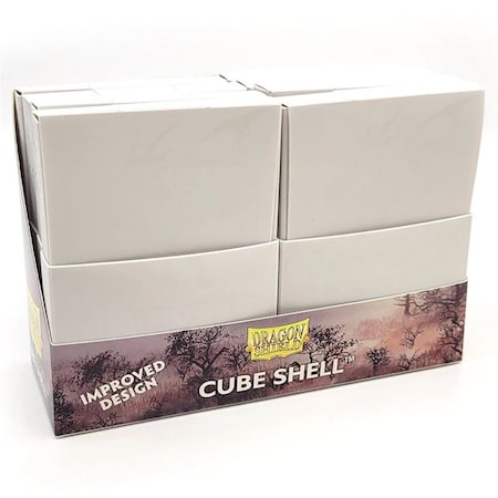 Grizzly Fitness Cube Shell Card Deck Box, Ashen White - 8 Piece BE3305353